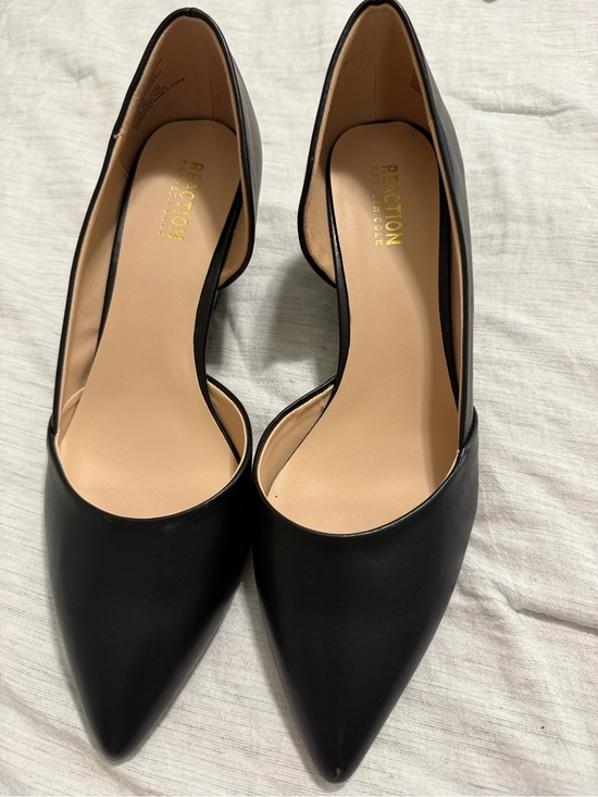 Reaction Kenneth Cole Shoes - Reaction Kenneth Cole Black Pointed D'Orsay Flats